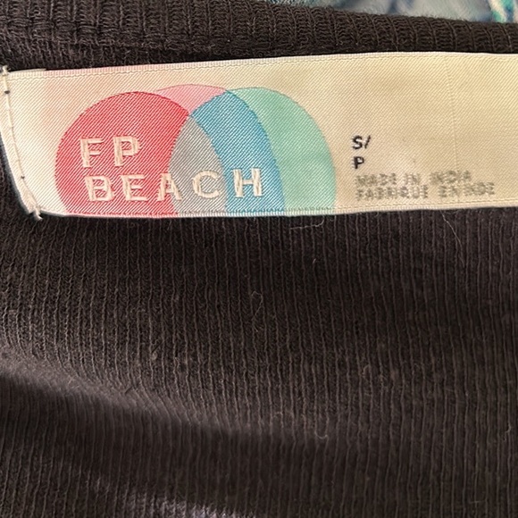 Free People Black Long Sleeve Swing Trapeze Linen Cotton Blend Mini Dress - S - Picture 8 of 11